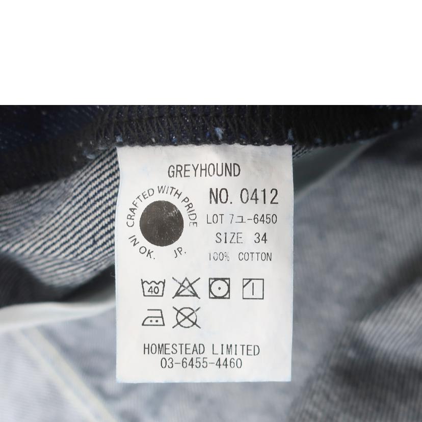WHOOPER ホーパー/GREY　HOUND　メンズデニム　サイズ34　デニムブルー/0412//Sランク/65