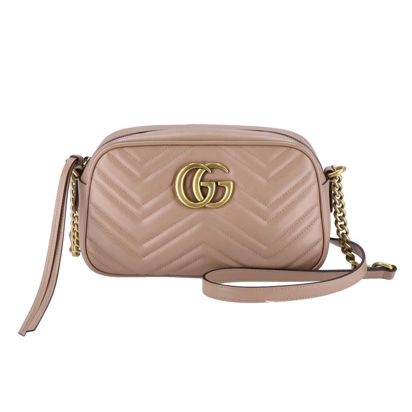 GUCCI グッチ/GGマーモントスモールショルダー／ベージュ/447632//520***/Aランク/75