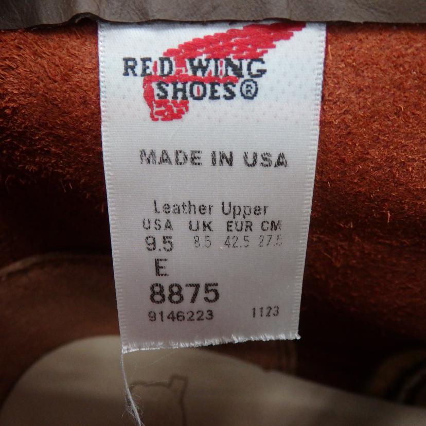 RED　WING レッドウイング/アイリッシュセッター　復刻犬タグ　クラシックモックトゥ/8875-1//Aランク/77