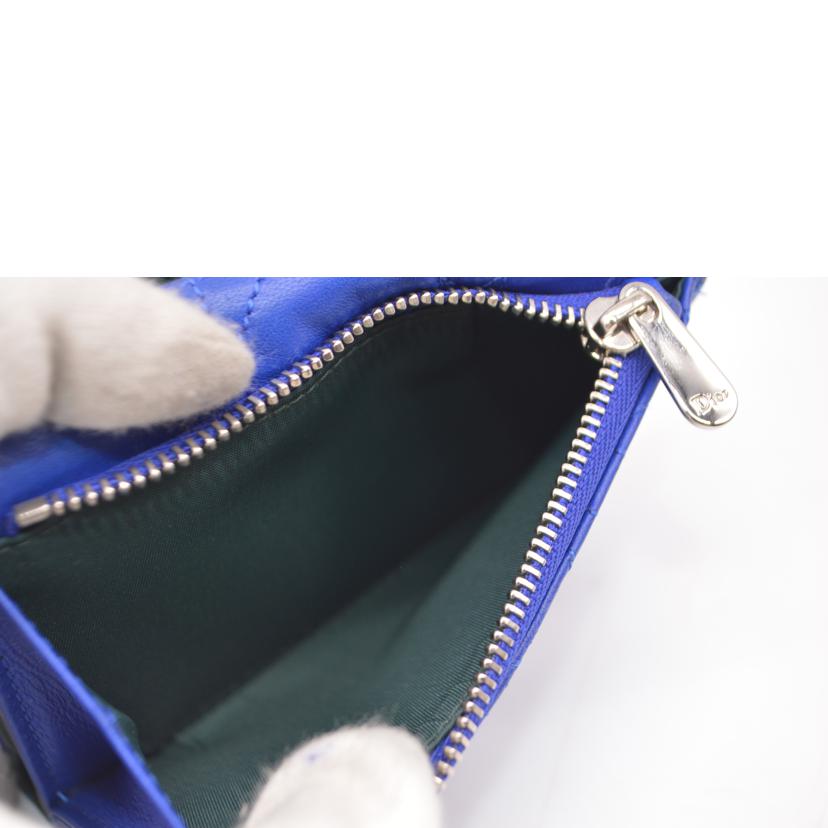 Christian　Dior クリスチャンディオール/レディディオールカナージュコンパクトレザー財布//33-*******/ABランク/89