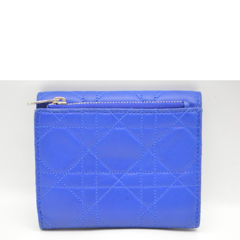 Christian　Dior クリスチャンディオール/レディディオールカナージュコンパクトレザー財布//33-*******/ABランク/89
