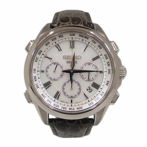 SEIKO セイコー/ドルチェ／クロノグラフ／電波ソーラー/8B92-0AJ0//250***/ABランク/82