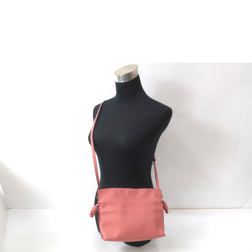 LOEWE ロエベ/フラメンコ　クラッチミニ　レザ－ショルダーバッグ　ピンク//Aランク/65
