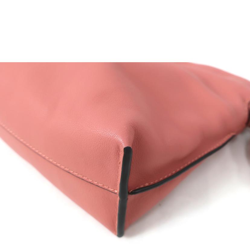 LOEWE ロエベ/フラメンコ　クラッチミニ　レザ－ショルダーバッグ　ピンク//Aランク/65
