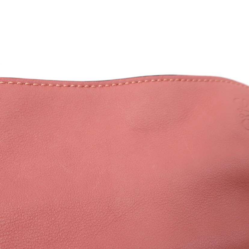 LOEWE ロエベ/フラメンコ　クラッチミニ　レザ－ショルダーバッグ　ピンク//Aランク/65