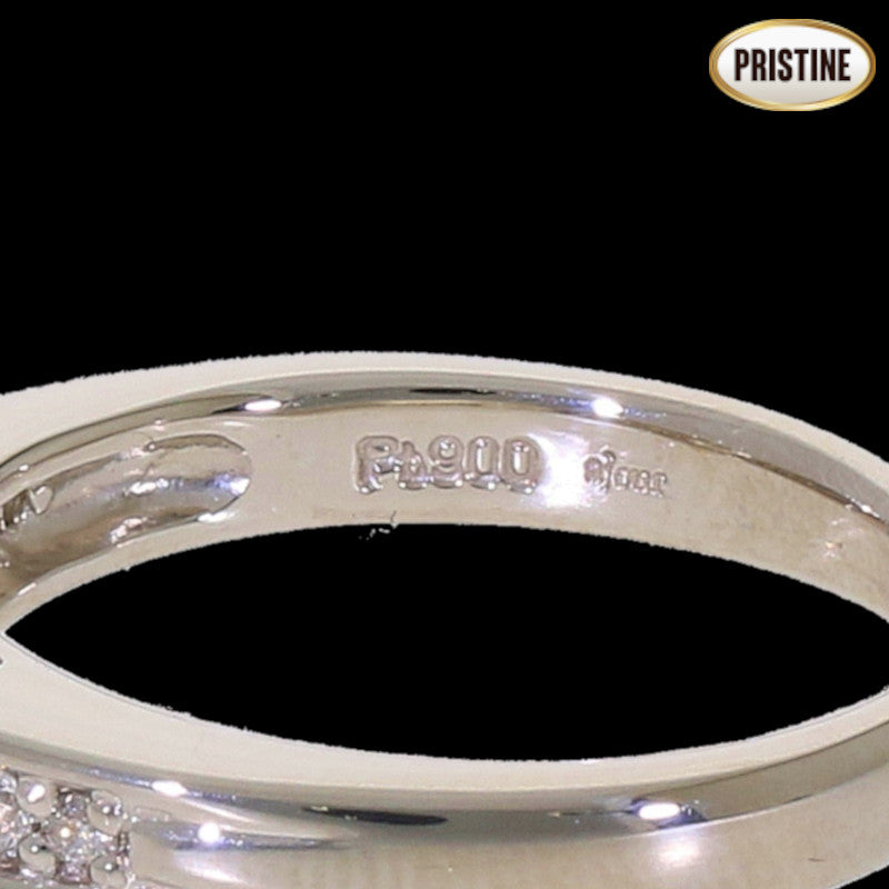 Pt900ダイヤリング0．30／0．19ct　D／IF／EX　＃12//SAランク/75