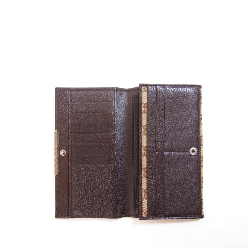 GUCCI グッチ/GGキャンバスフラップ二つ折り長財布/224260//288*/Aランク/71