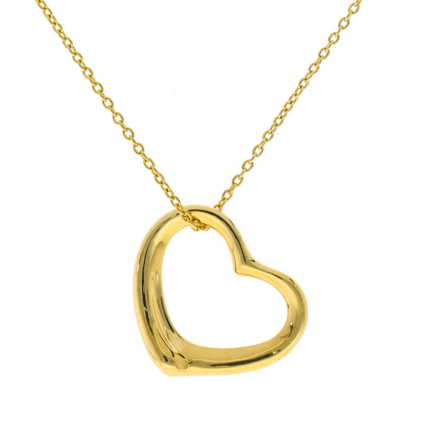 Tiffany ティファニー/K18オープンハートネックレス//Aランク/91