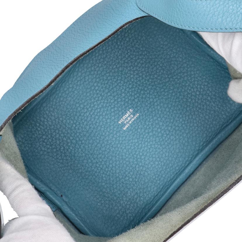 HERMES エルメス/ピコタンロック／トリヨンクレマンス／ブルーサンシール/X刻印//X C********/Aランク/24