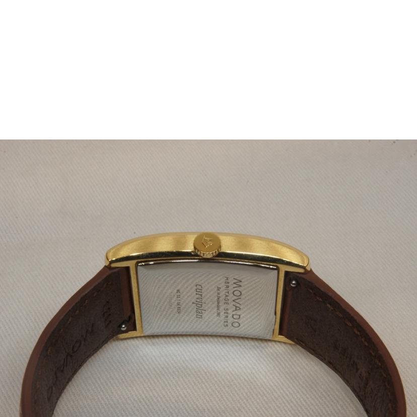 MOVADO モバード/ヘリテージシリーズスモセコスクエアケースレザーベルトQZ/03.1.34.6334//152*****/ABランク/92