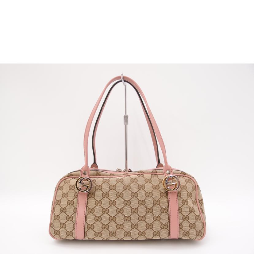 GUCCI グッチ/GGツインズGGキャンバスミニボストン／ピンク/232958//520***/Aランク/69