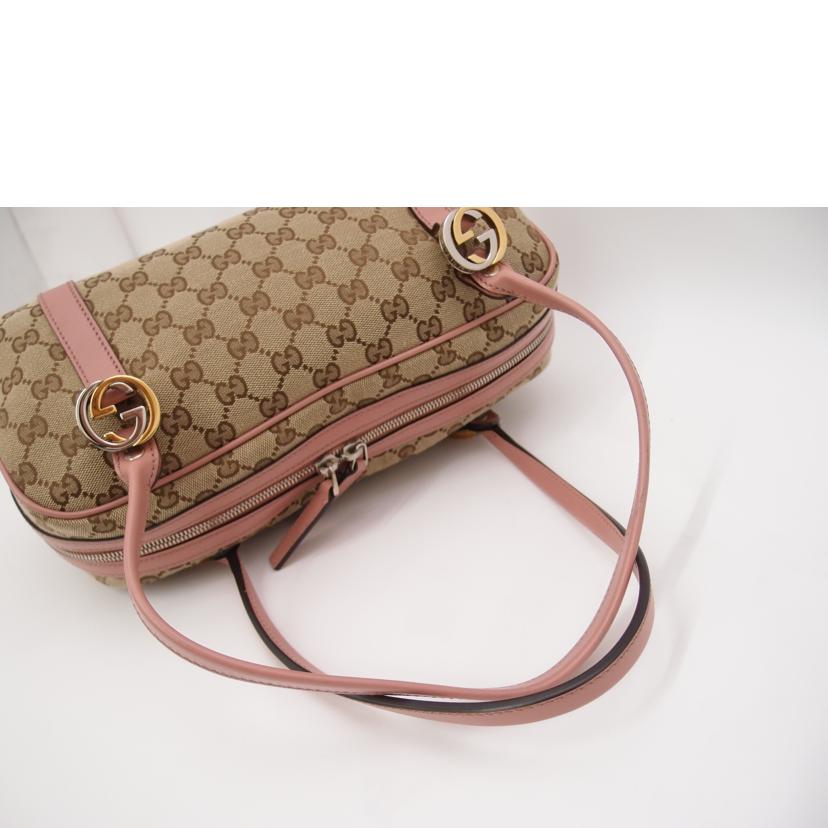 GUCCI グッチ/GGツインズGGキャンバスミニボストン／ピンク/232958//520***/Aランク/69