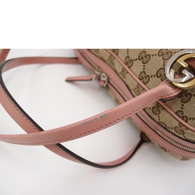 GUCCI グッチ/GGツインズGGキャンバスミニボストン／ピンク/232958//520***/Aランク/69