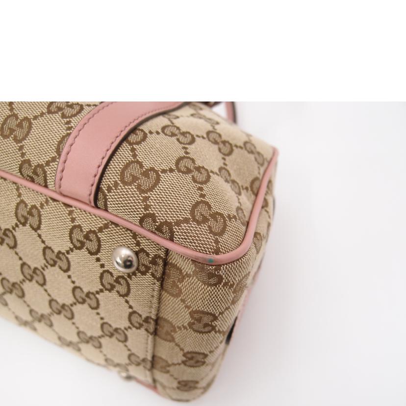 GUCCI グッチ/GGツインズGGキャンバスミニボストン／ピンク/232958//520***/Aランク/69