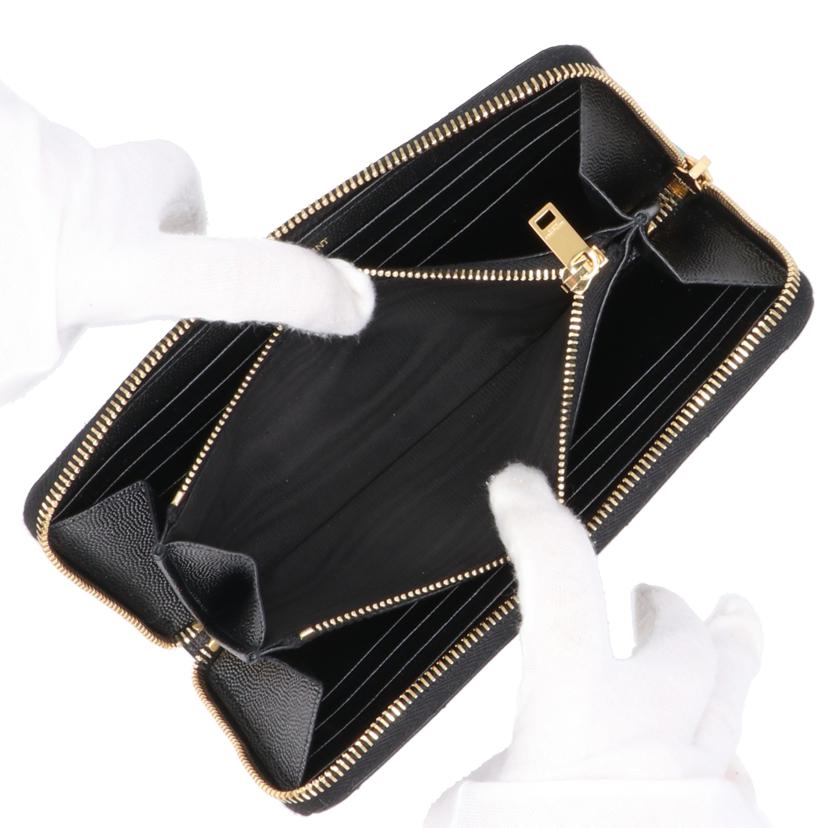 YSL サンローラン/カサンドラ／ラウンドファスナー/358094//SAランク/91