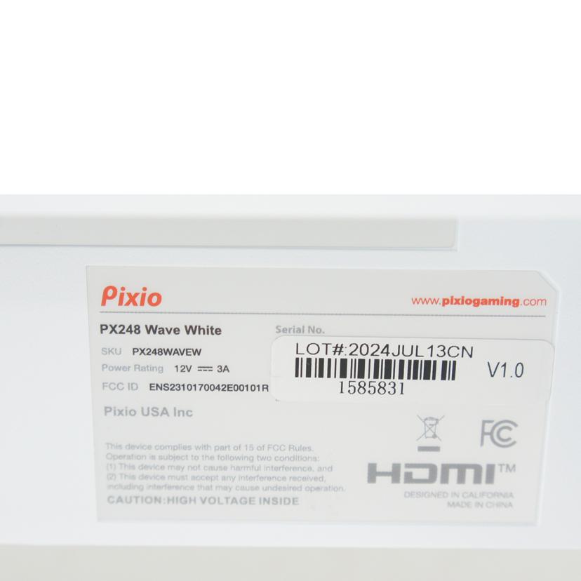 Pixio ピクシオ/PCモニター/Px248 wave white//1585831/Aランク/64