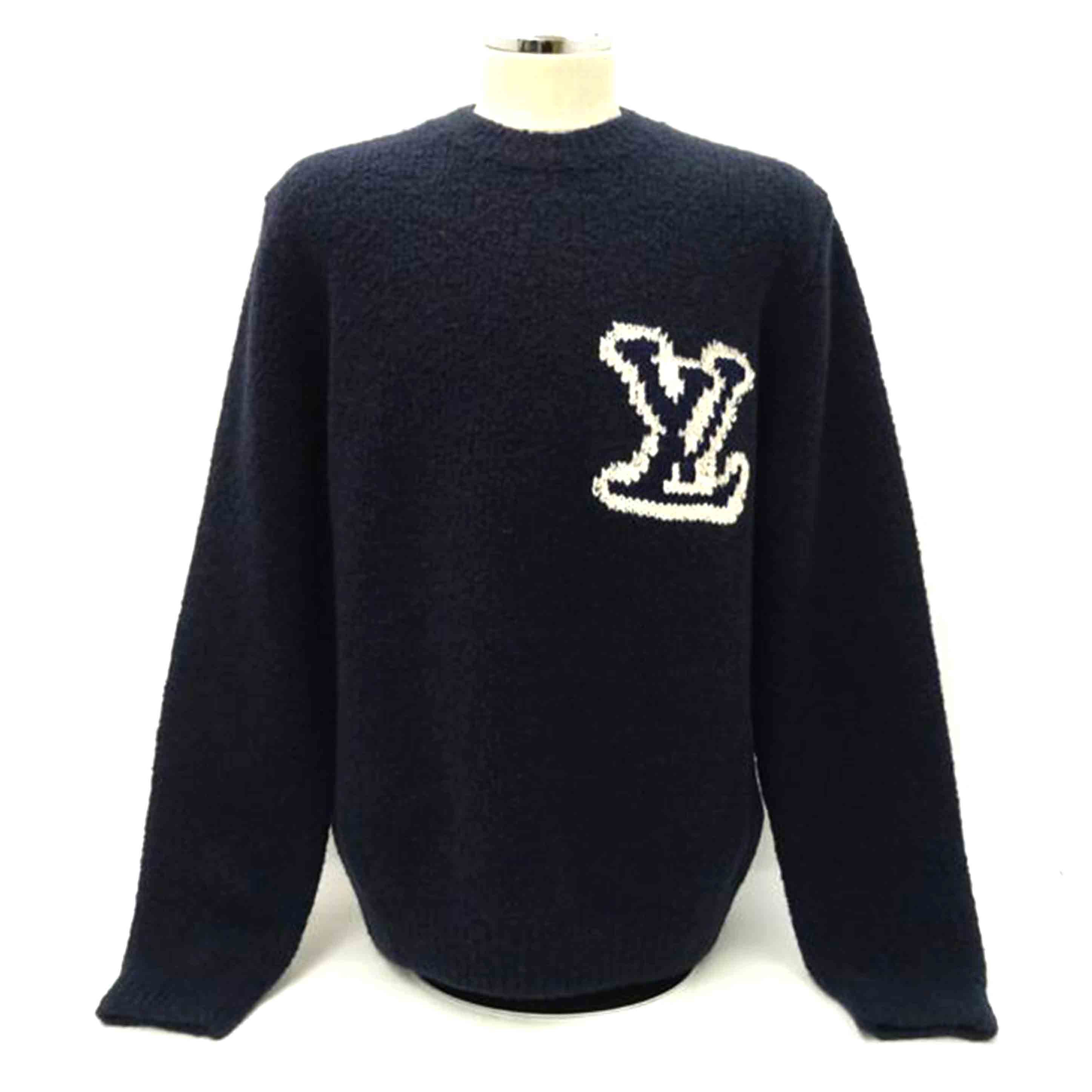 LOUIS VUITTON ルイヴィトン/◇ニットセーター／ネイビー／XL/1A96KK//Sランク/69
