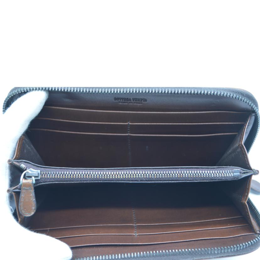 BOTTEGA　VENETA ボッテガヴェネタ/センターイントレチャートラウンドファスナー長財布/114076//EPE*************/Bランク/89