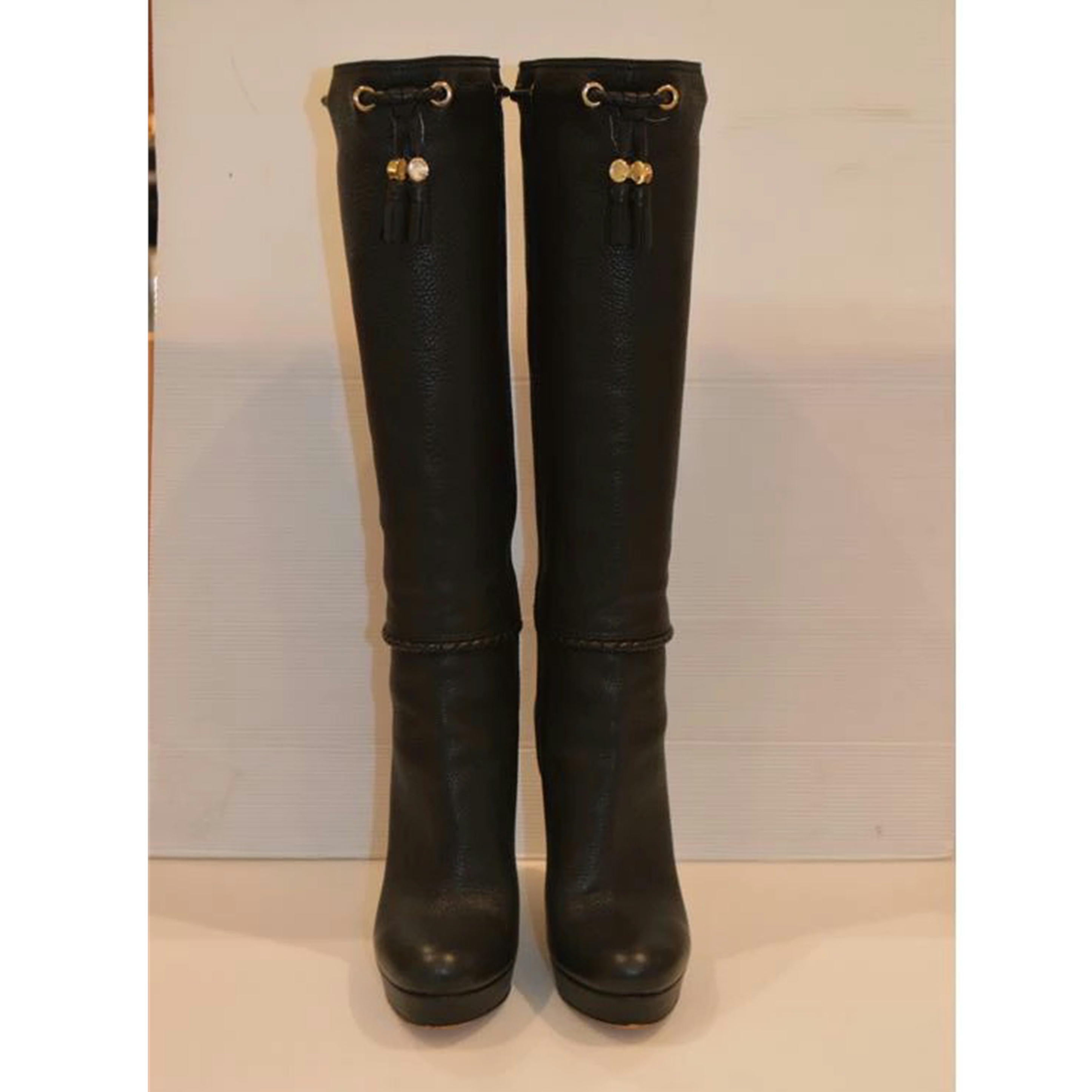 GUCCI グッチ/グッチタッセルロングレザーブーツ/23．0cm（36）/269734//ABランク/89