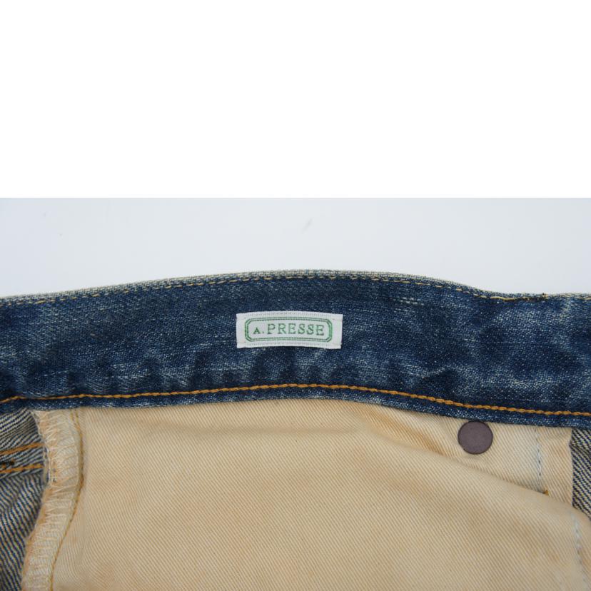 A．PRESSE アプレッセ/Washed　Denim　Wide　Pants/AP-4002//Sランク/67