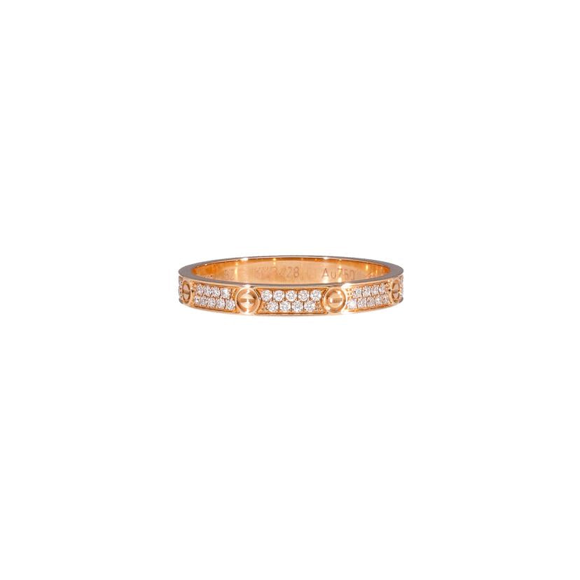 Cartier／750PG カルティエ/750PGミニラブダイヤリング＃11．5/2.0//KYB428/52/Aランク/75