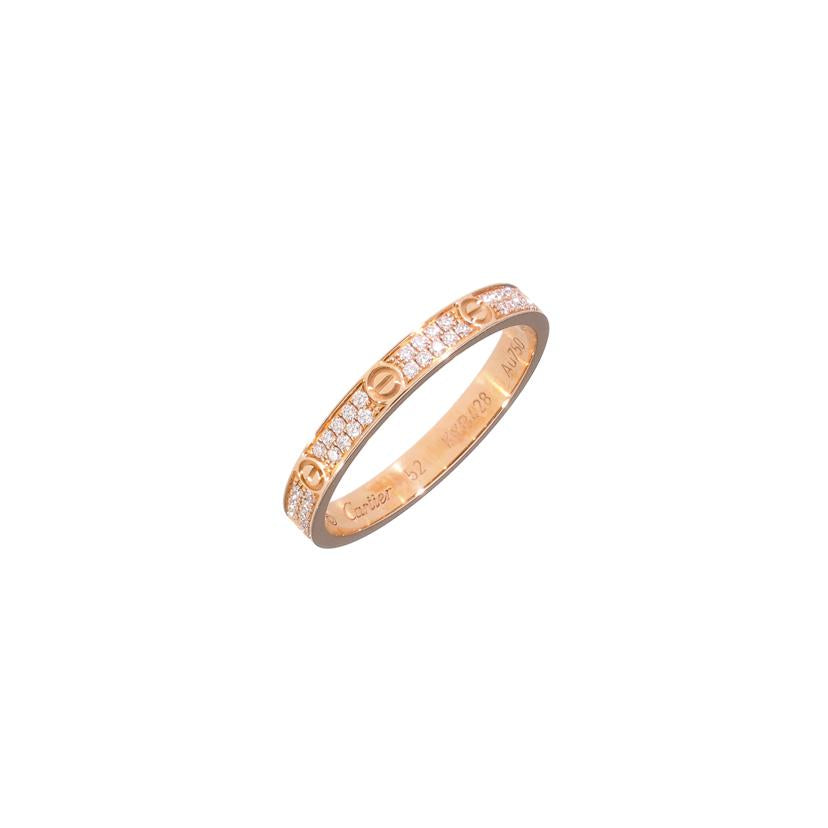 Cartier／750PG カルティエ/750PGミニラブダイヤリング＃11．5/2.0//KYB428/52/Aランク/75