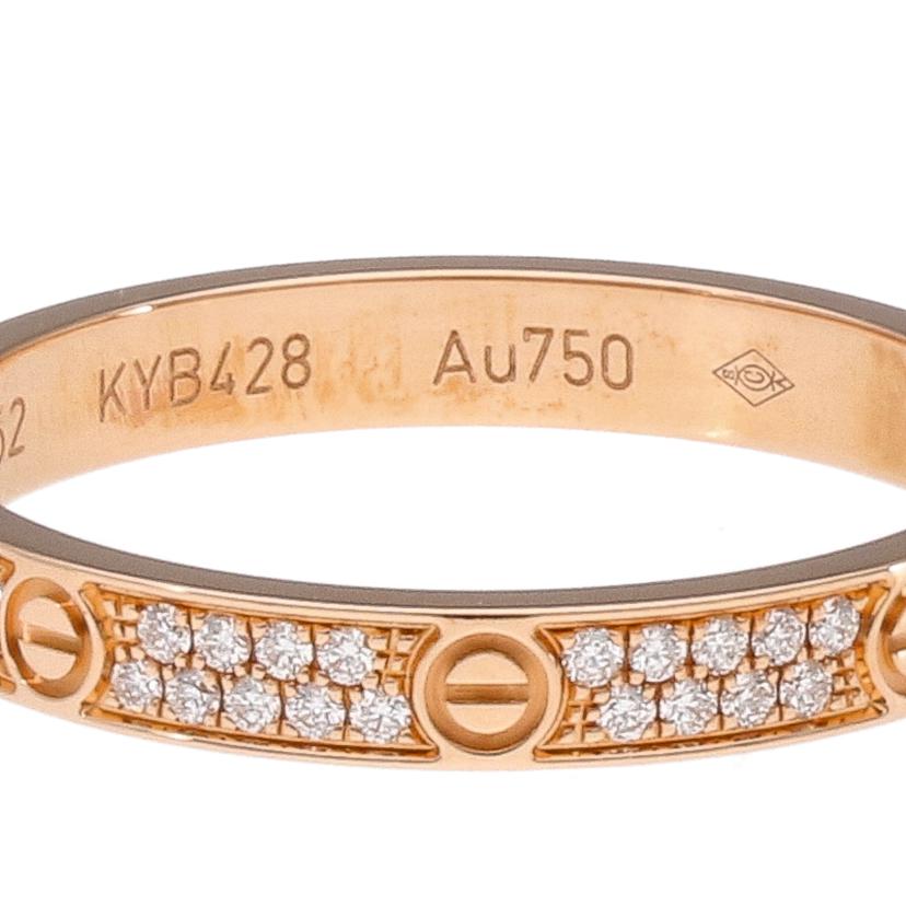 Cartier／750PG カルティエ/750PGミニラブダイヤリング＃11．5/2.0//KYB428/52/Aランク/75