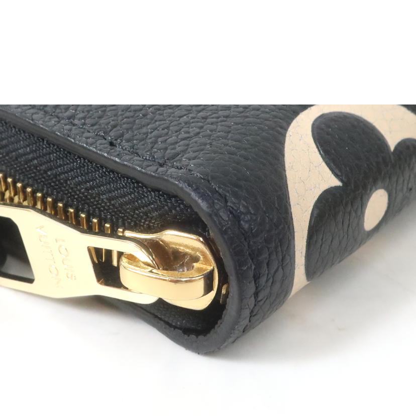 LOUIS VUITTON ルイヴィトン/ジッピー・ウォレット　ブラック　ベージュ／　モノグラム・アンプラント　長財布/M80481//ABランク/65