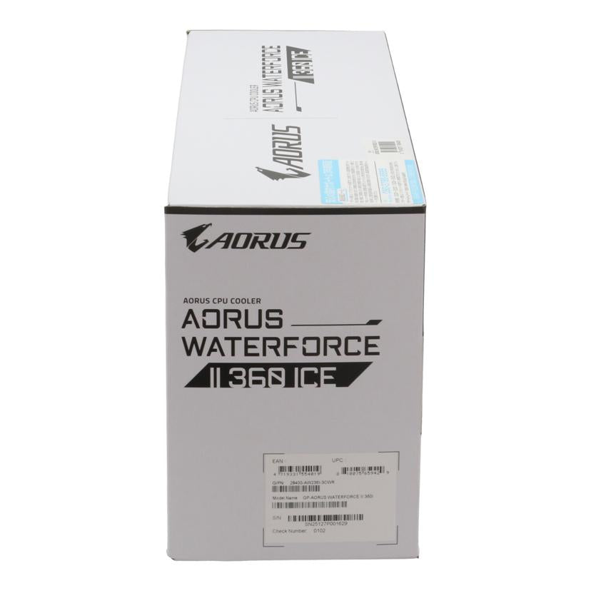 AORUS ギガバイト/水冷ファン／WATERFORCE　II　360　ICE未使用/GP-AORUS WATERFORCE II 360I//SN25127P001629/Sランク/69