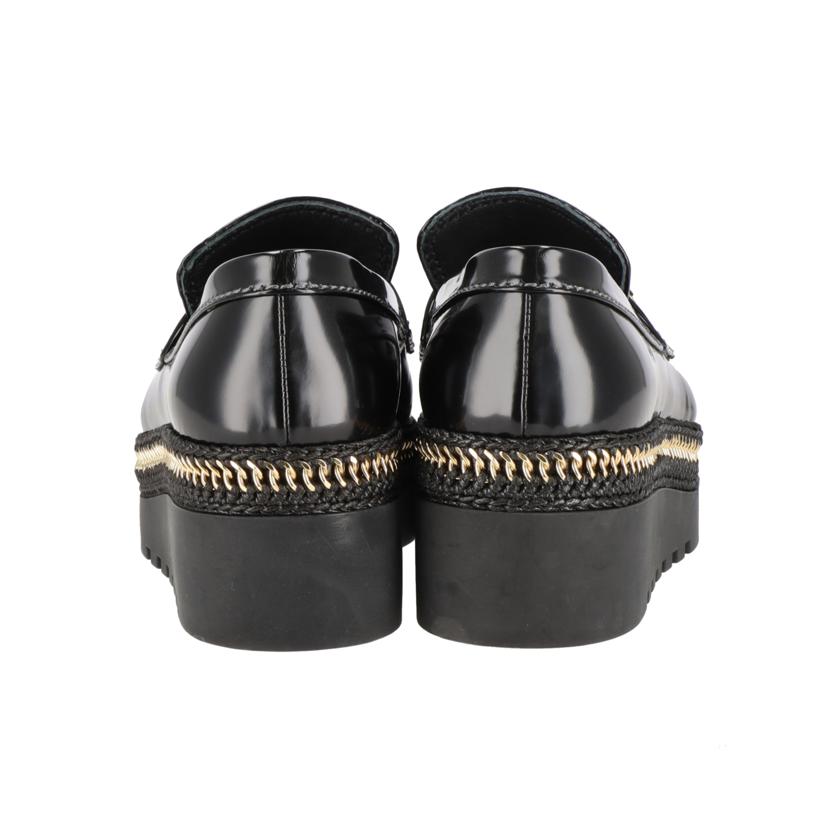 CHANEL／25/◇ココマークシャイニーカーフローファー／ブラックGD金具/G37671//ｻｲｽ*****************/Aランク/75