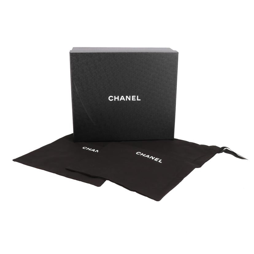 CHANEL／25/◇ココマークシャイニーカーフローファー／ブラックGD金具/G37671//ｻｲｽ*****************/Aランク/75