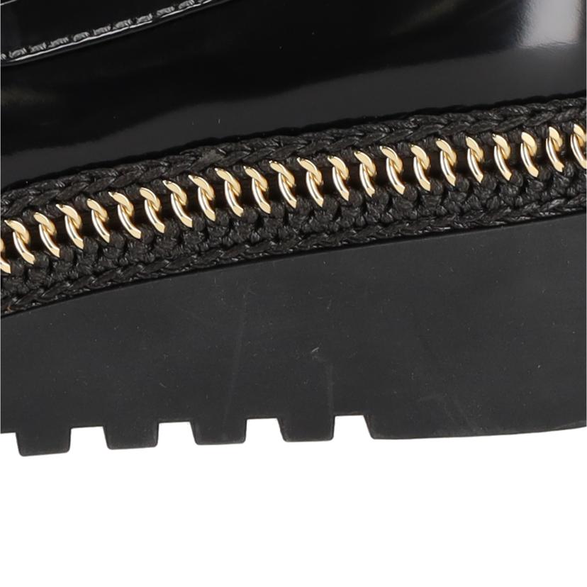 CHANEL／25/◇ココマークシャイニーカーフローファー／ブラックGD金具/G37671//ｻｲｽ*****************/Aランク/75