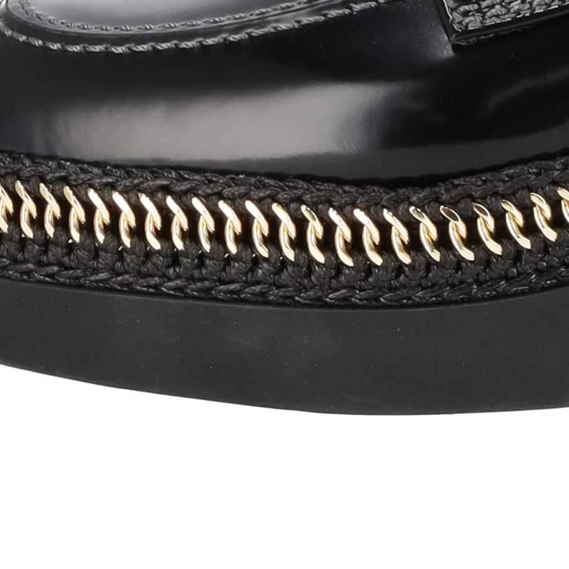 CHANEL／25/◇ココマークシャイニーカーフローファー／ブラックGD金具/G37671//ｻｲｽ*****************/Aランク/75