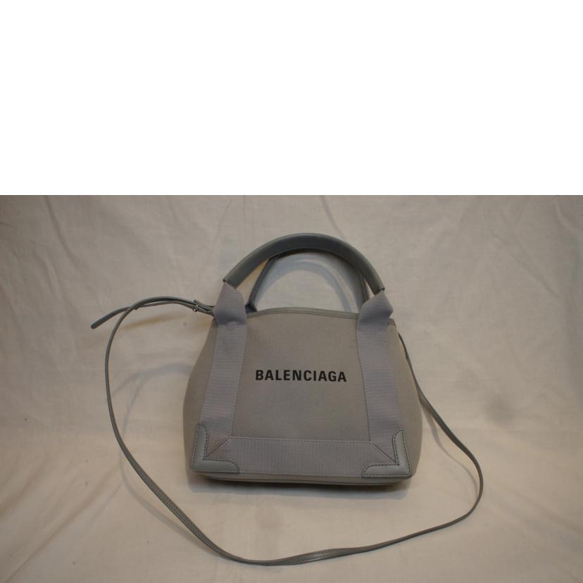 BALENCIAGA バレンシアガ/ネイビーカバス／キャンバス　グレー/3902346//ABランク/92