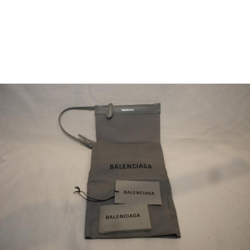 BALENCIAGA バレンシアガ/ネイビーカバス／キャンバス　グレー/3902346//ABランク/92