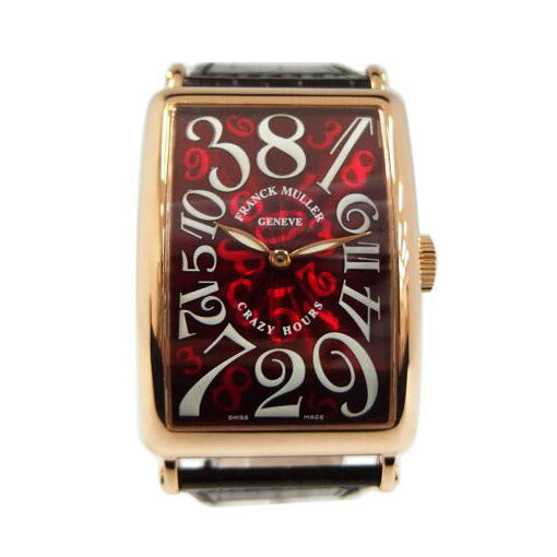 FRANCK　MULLER ﾌﾗﾝｸﾐｭﾗｰ/ロングアイランド・クレイジーアワーズ／PG／オートマチック/1200CH//178/Aランク/82