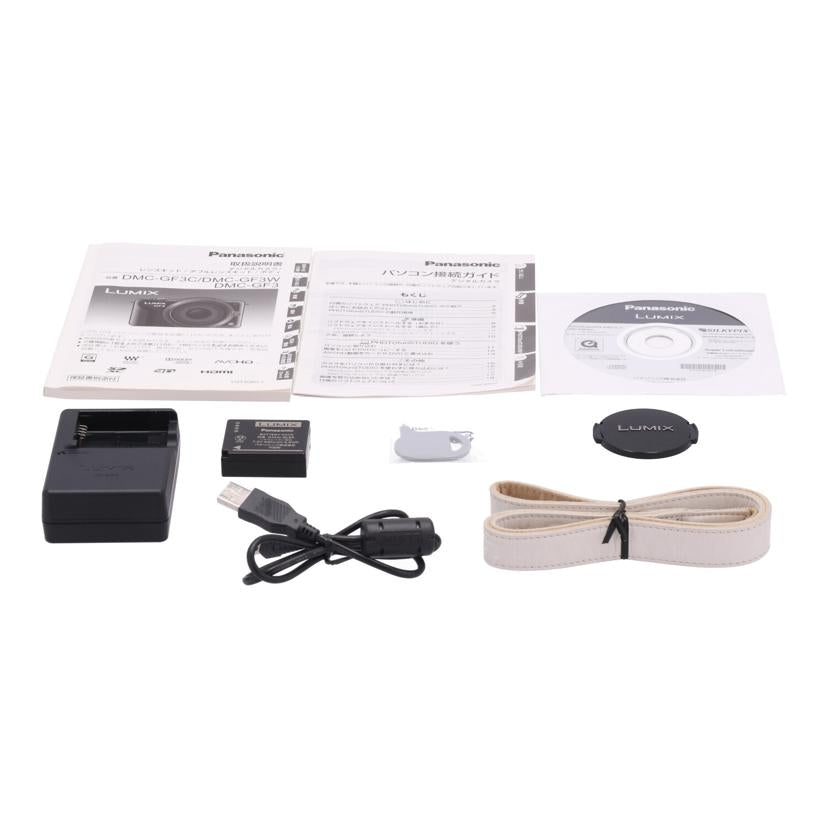 Panasonic パナソニック　/ミラーレス一眼　ダブルレンズキット/DMC-GF3W//FS1HA501070/Bランク/78