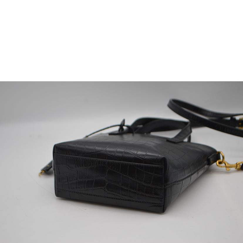 SAINT LAURENT サンローラン/ミニトイ/エンボスクロコレザー/ノワール/712367//122*/SAランク/89