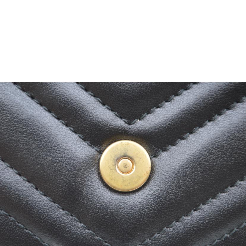 GUCCI グッチ/GGマーモントハーフムーンチェーンレザーショルダー/746431//525***/SAランク/89