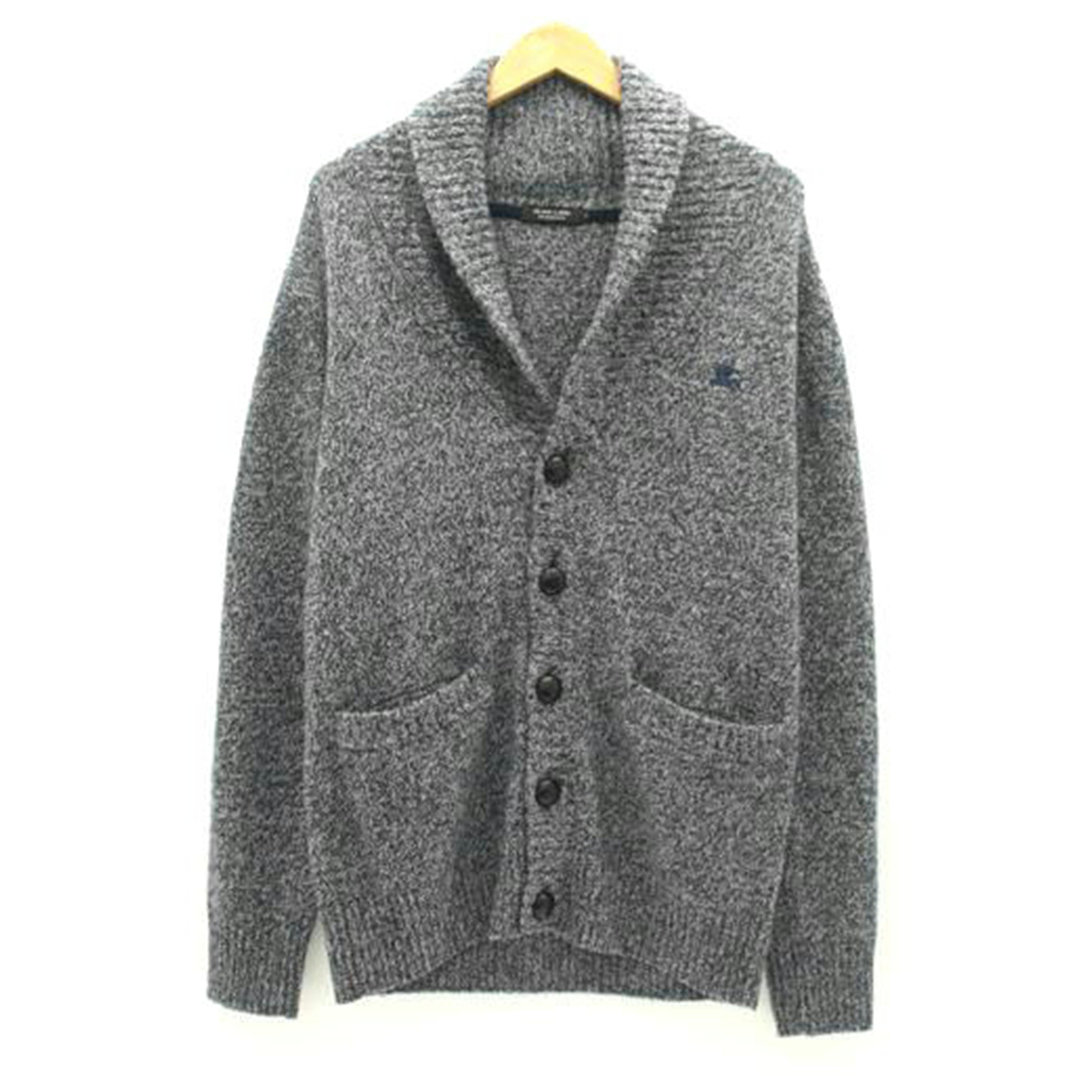 BURBERRY　BLACK　LABEL バーバリーブラックレーベル/BURBERRY　BK　カーディガン　ウール　厚手　NV//ABランク/78