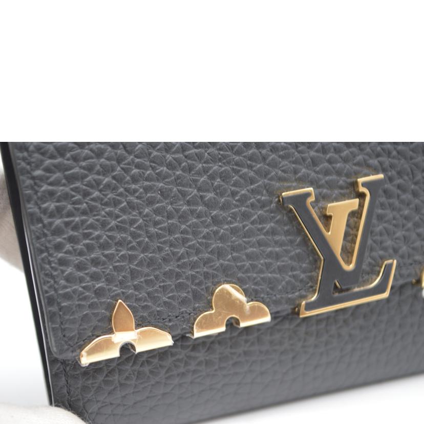 LOUIS VUITTON ルイヴィトン/ポルトフォイユ・カプシーヌコンパクト/トリヨンレザー/ノワール/M82764//RFI****/SAランク/89