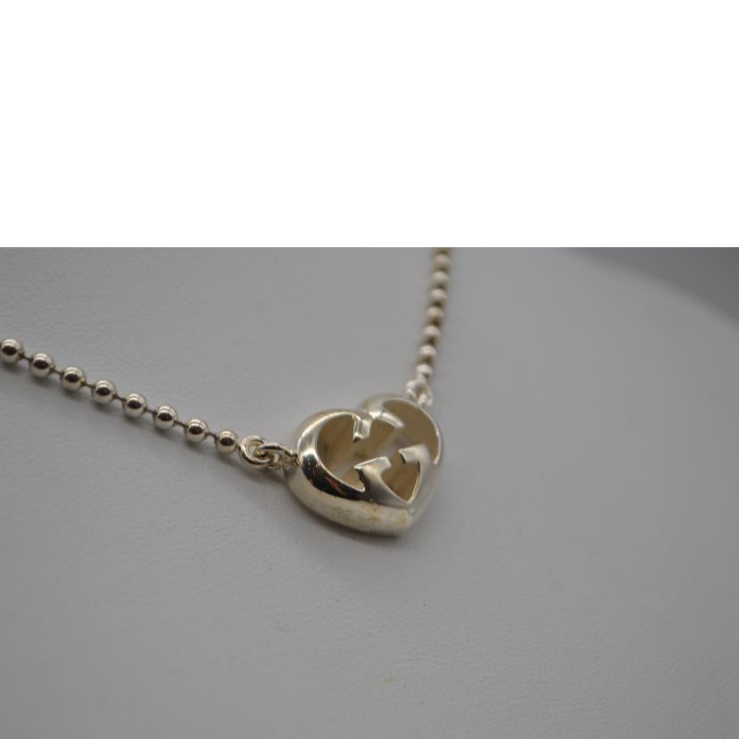 GUCCI グッチ/Ag925インターロッキングGハートブリットネックレス/246486//Aランク/89