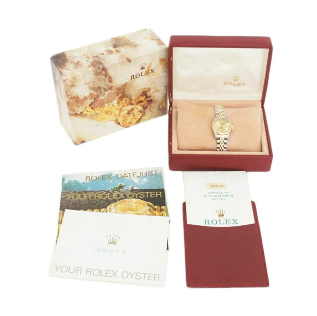ROLEX ロレックス/デイトジャスト・レディース・シャンパン/SS×YG/R番/69173//R34***********/Aランク/24