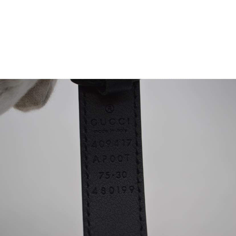 GUCCI グッチ/ダブルGスリムレザーベルト/409417AP00T//480***/ABランク/89