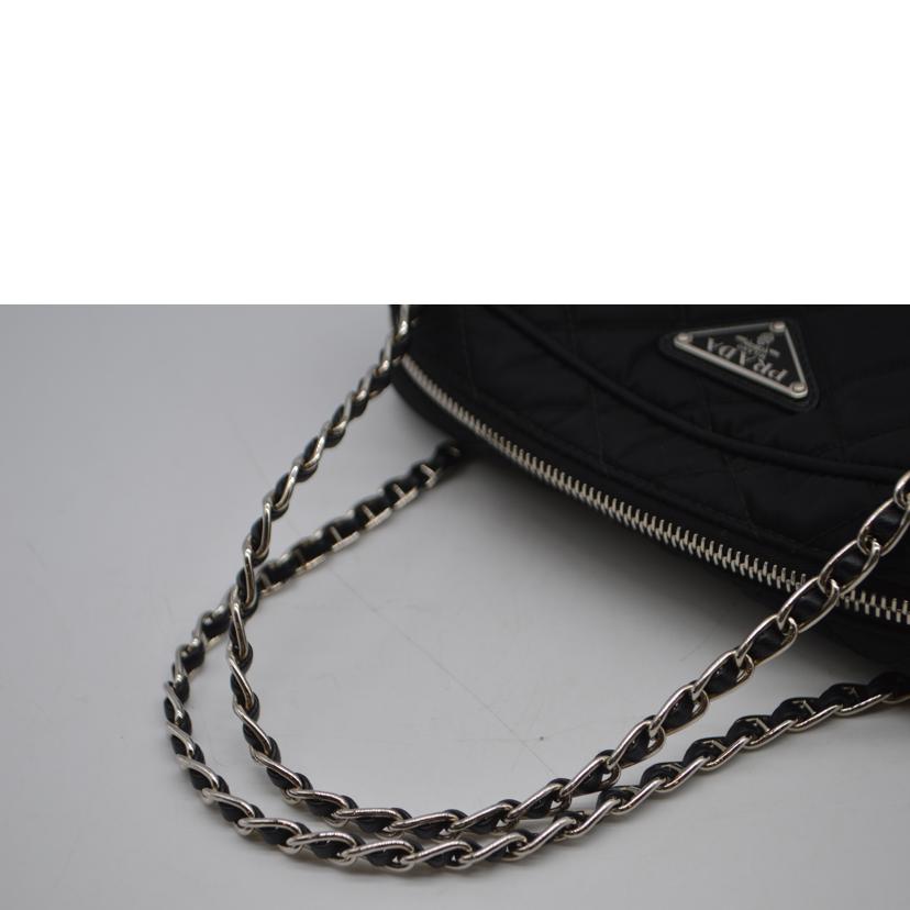 PRADA プラダ/テスートナイロンキルティング2wayチェーンレザーハンド/1BH910//158**/Aランク/89