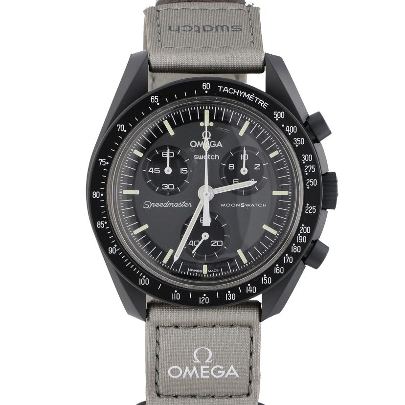 OMEGA×swatch オメガ×スウォッチ/ムーンスウォッチ／MISSON　TO　MERCURY／クオーツ/S033A100//Aランク/77