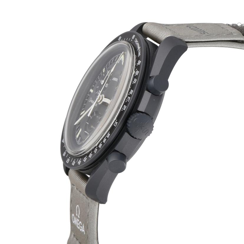 OMEGA×swatch オメガ×スウォッチ/ムーンスウォッチ／MISSON　TO　MERCURY／クオーツ/S033A100//Aランク/77