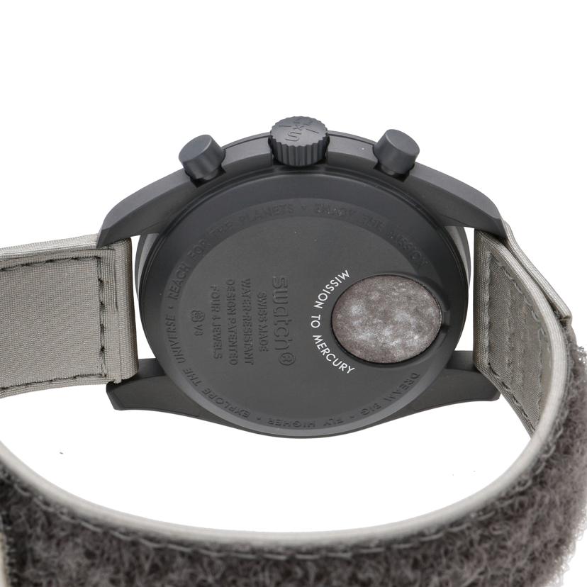 OMEGA×swatch オメガ×スウォッチ/ムーンスウォッチ／MISSON　TO　MERCURY／クオーツ/S033A100//Aランク/77