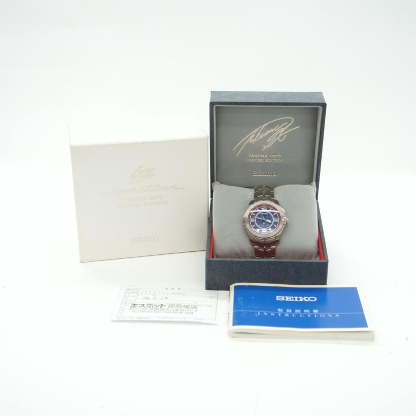SEIKO セイコー/イグニッション　佐藤琢磨限定モデル／電波ソーラー/SBHS013//056******/SAランク/06