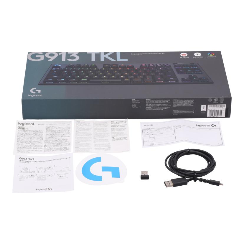 Logicool ロジクール　/ワイヤレスゲーミングキーボード／G913　TKL/G913-LNBK//2213MR203B89/Bランク/85